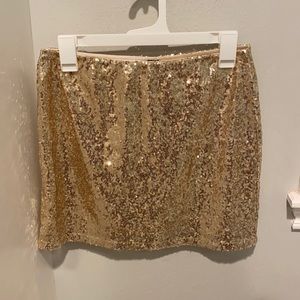 Sparkly Gold Shein Party Skirt